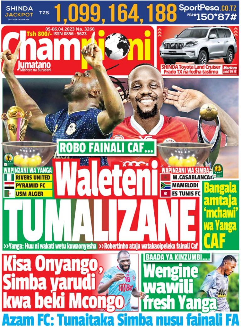 ROBO FAINALI CAF:WALETENI TUMALIZANE